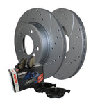 Front Brake Kit 300mm Drilled Rotors & Bosch Ceramic Pads for BMW E36 E46 E85 E86 (1992–2006)