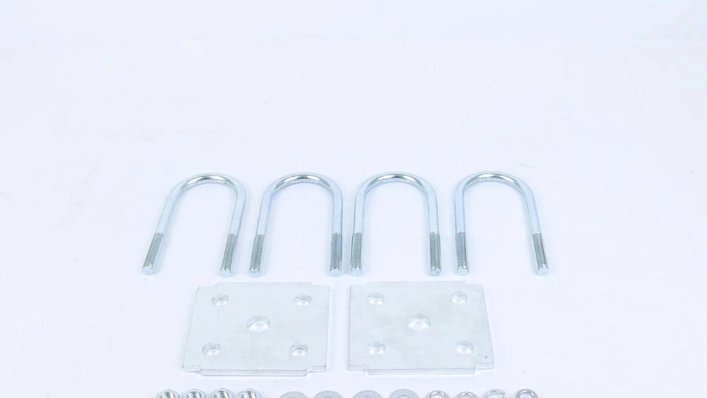 U Bolt Kit for 3500lb Trailer Axle 2-3/8" Round (5-1/2" Long, 1/2" Diameter)