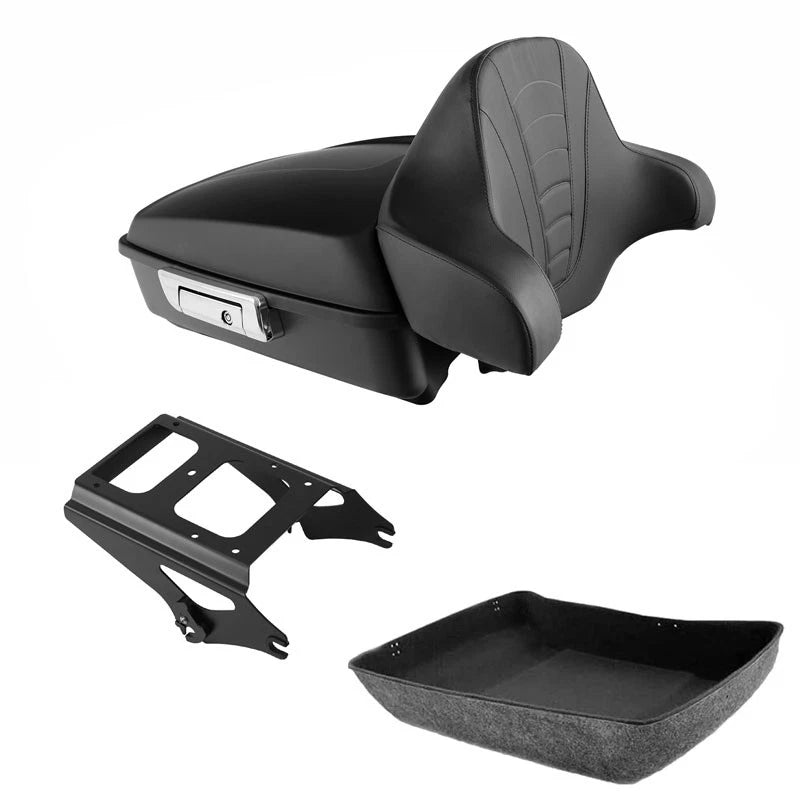 Chopped Trunk Backrest Rack for Harley Touring Road Glide (2009–2013)