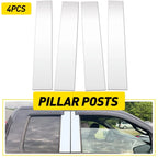 Set of 4 Chrome Door Post Pillar Trim for Ford F150 (2004–2014)