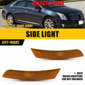 Set of 2 Amber Front Side Marker Light Lamp Housings for Cadillac XTS (2013–2017)
