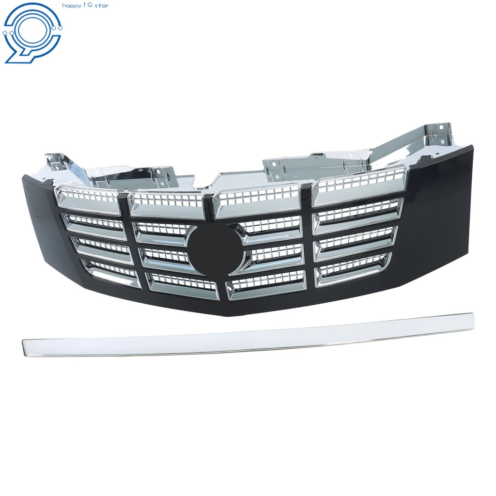 Complete Chrome Grille & Hood Trim Set for Cadillac Escalade ESV (2007–2014)