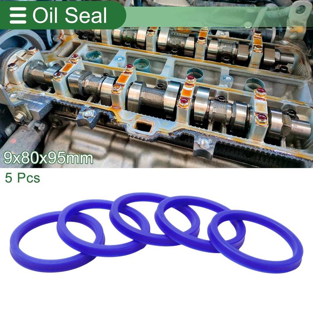 Set of 5 Oil Seal Rotary Shaft Seal 80x95x9mm for Various Models 
