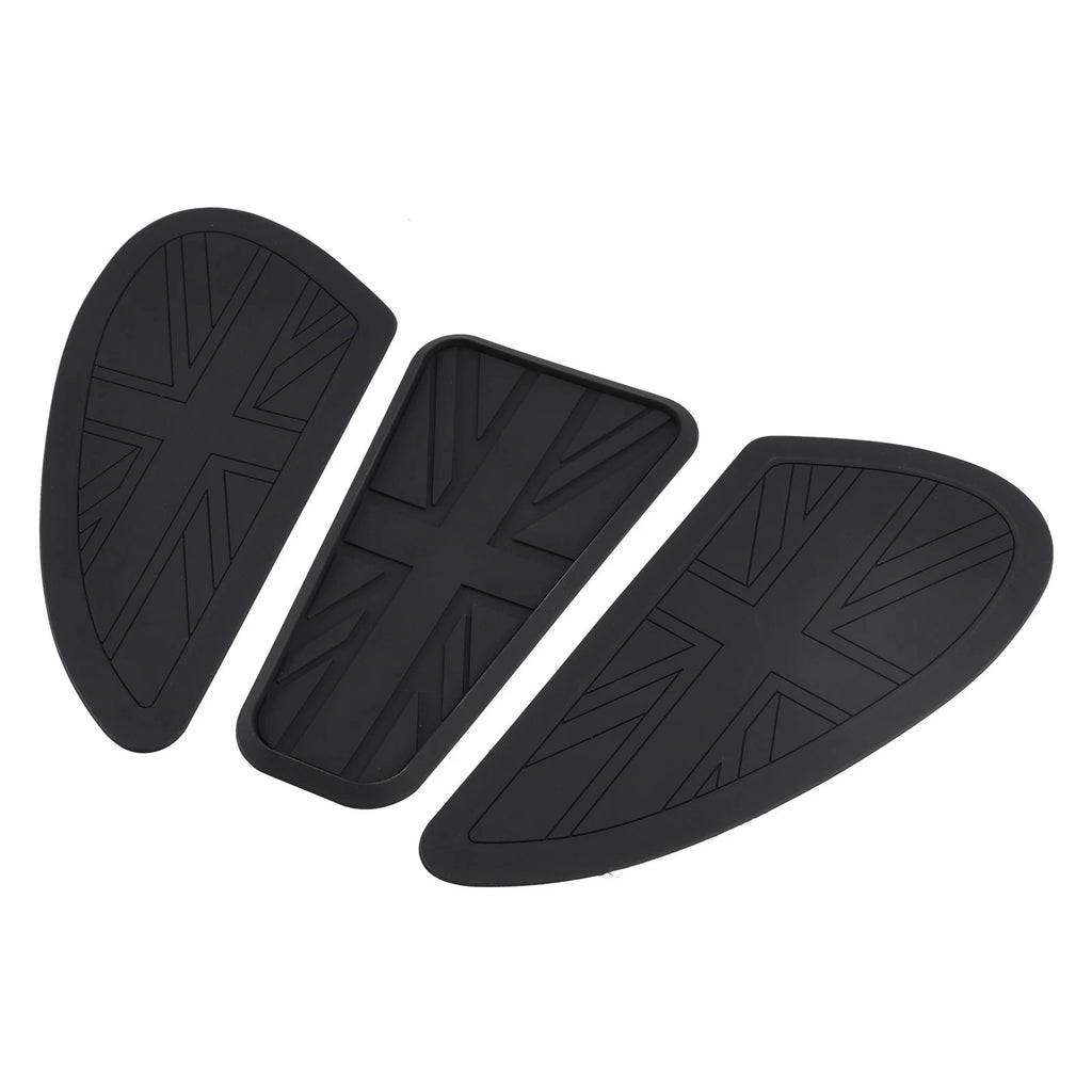 3X Fuel Petrol Tank Knee Pads for Triumph Bonneville T100 T120 Bobber (2016–2023)