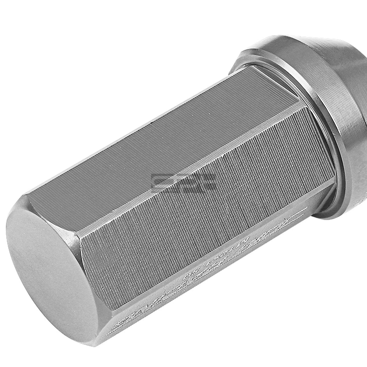 Set of 20 Closed End M12x1.5 Gun Metal Aluminum Lug Nuts + Adapter