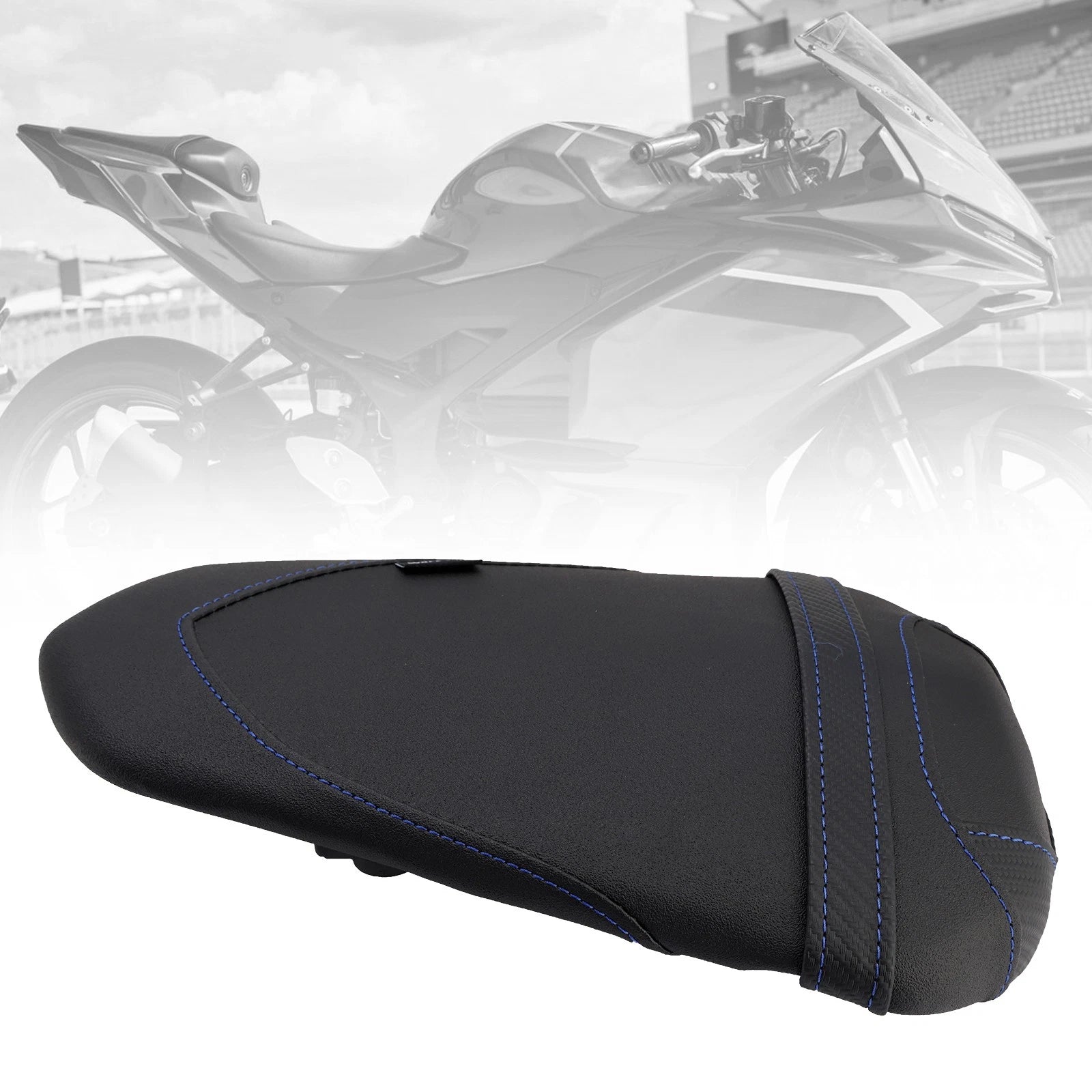 Rear Seat Passenger Cushion for Yamaha YZF-R3, MT-03 (2015–2023) - Blue