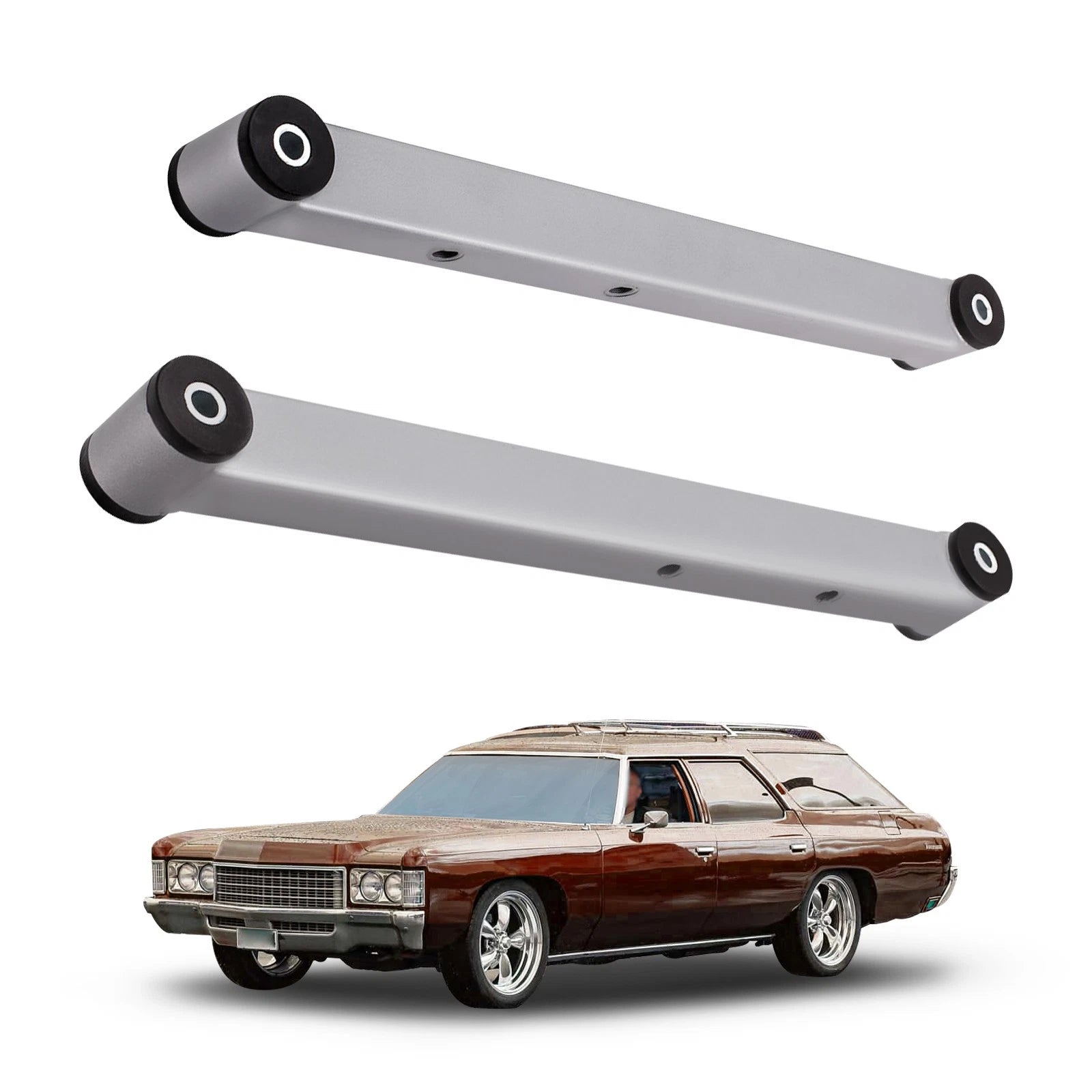 2Pcs Rear Lower Control Arms with Bushing for Chevrolet Caprice (1971-1976)