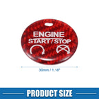 Engine Start Button Cover Trim for Ford Mustang (2015–2019) Red 724117606763