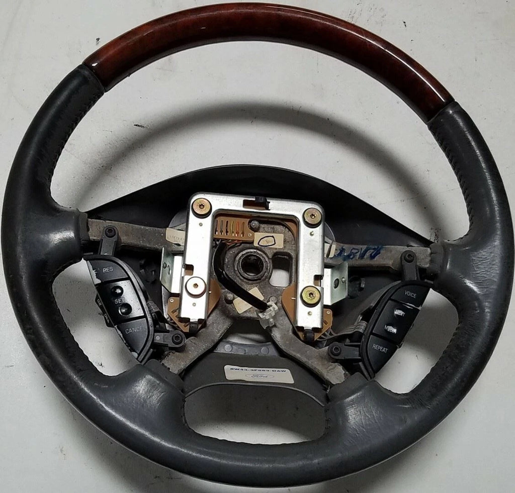 Steering Wheel Switches for Lincoln LS (2003–2006) Gray with Wood 5W43-3F563-DAW
