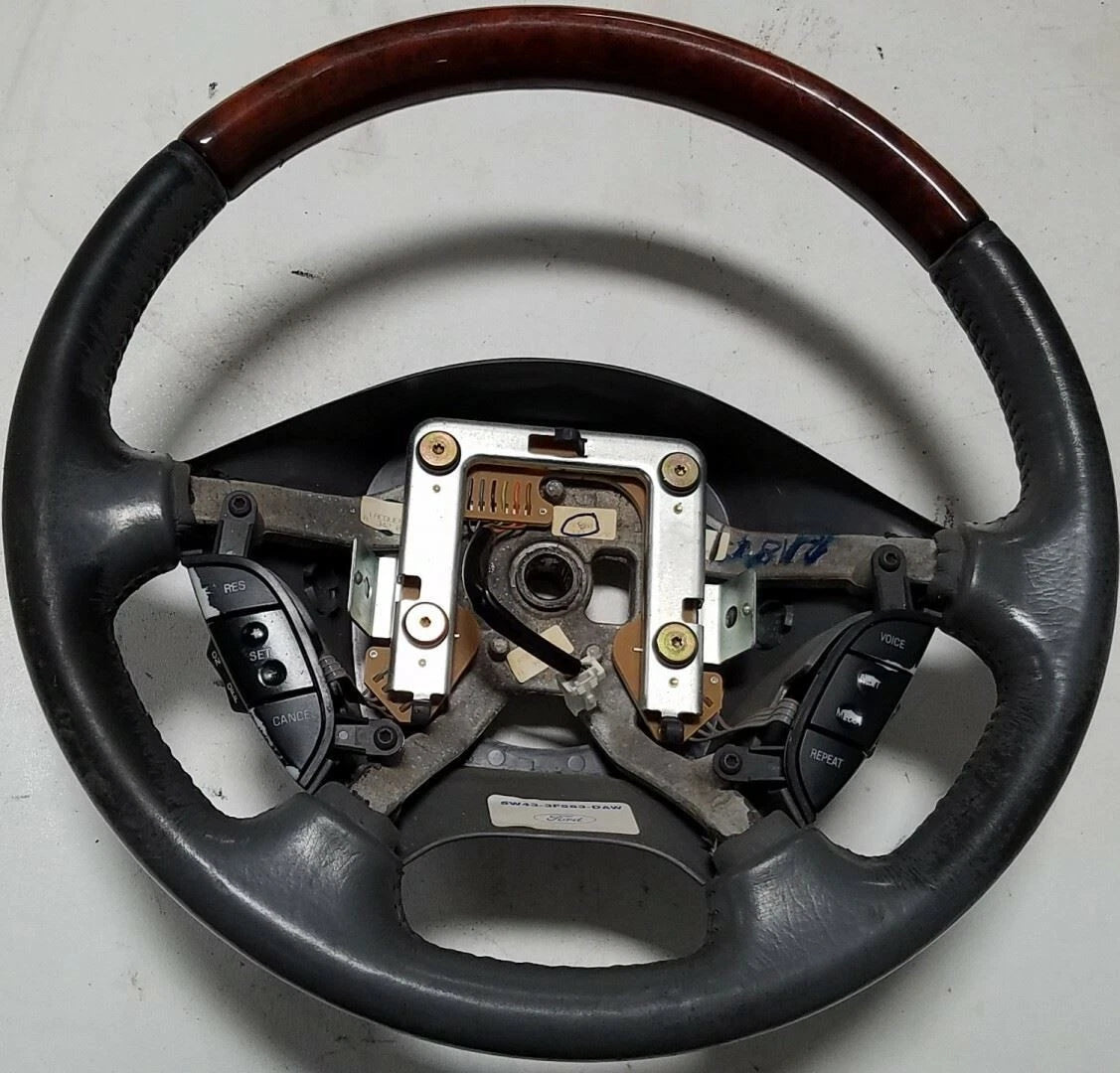 Steering Wheel Switches for Lincoln LS (2003–2006) Gray with Wood 5W43-3F563-DAW