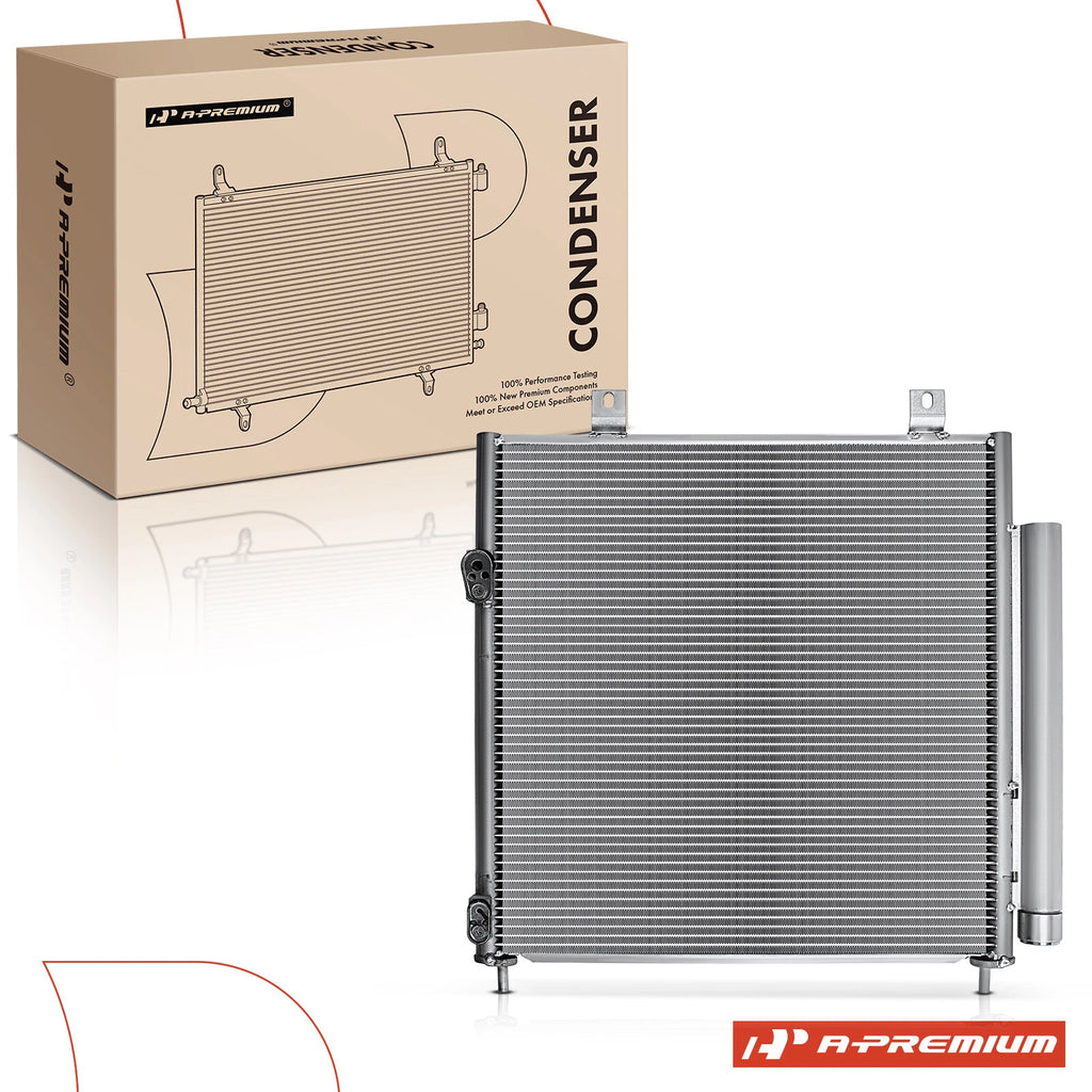A/C Condenser with Bracket & Receiver Drier for Mitsubishi Mirage (2014–2015)