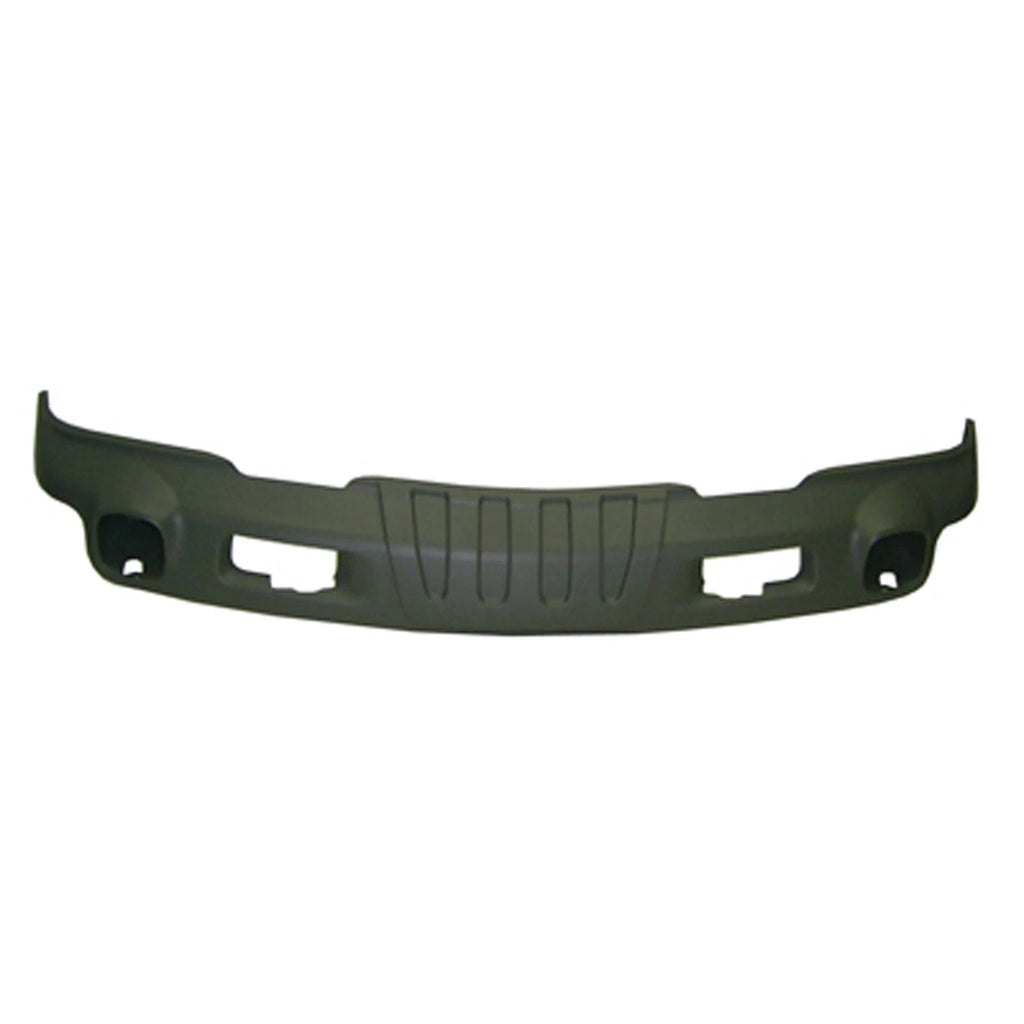 Replacement Gray Textured Plastic Front Lower Bumper Deflector