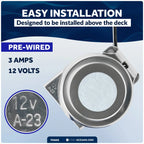 Single Electric Boat Horn for Five Oceans (12V FO600)