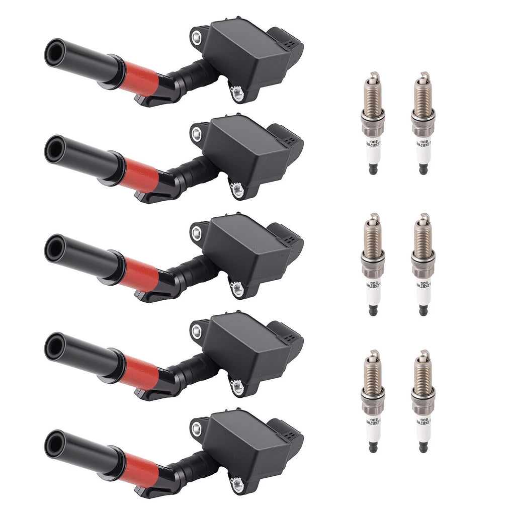 6X Ignition Coil & Spark Plug for Mercedes ML350 (2012-2015)