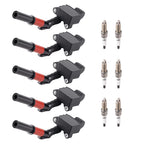 6X Ignition Coil & Spark Plug for Mercedes ML350 (2012-2015)