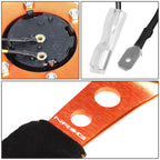 NRG Innovations 35cm Deep Dish Suede Steering Wheel for Universal (RST-006S-OR)