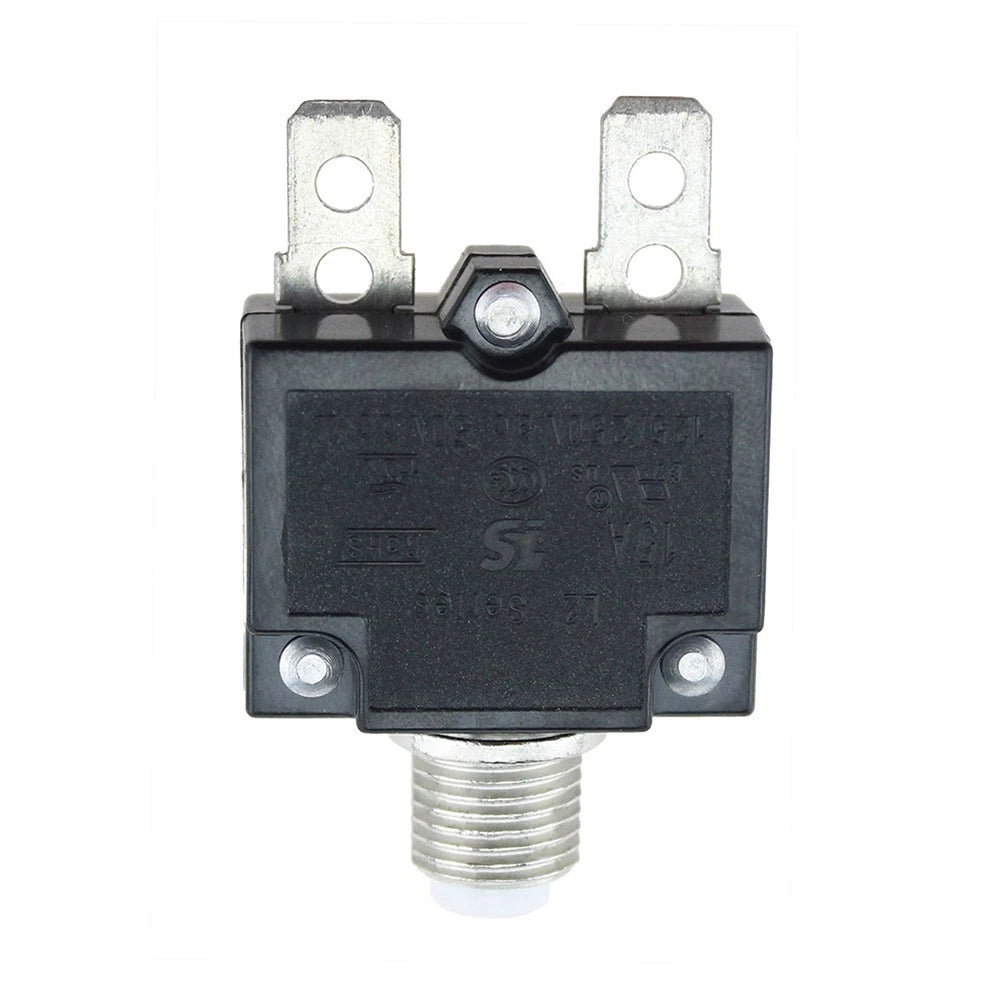 15 Amp Breaker Thermal Circuit for Boat (Panel Mounting, Push-to-Reset)