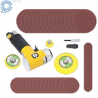 Mini Air Sander Set for Auto Body Work (1", 2", 3")