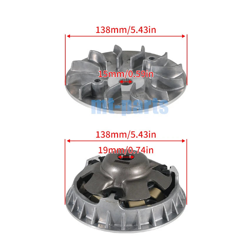 Front Clutch Variator Kit for Kawasaki ATV KVF300 Brute Force (2012–2024) 59301-Y003