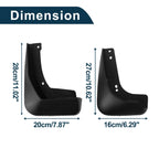 Set of 4 Mud Flaps Splash Guards for Volkswagen Touran L (2016–2019)