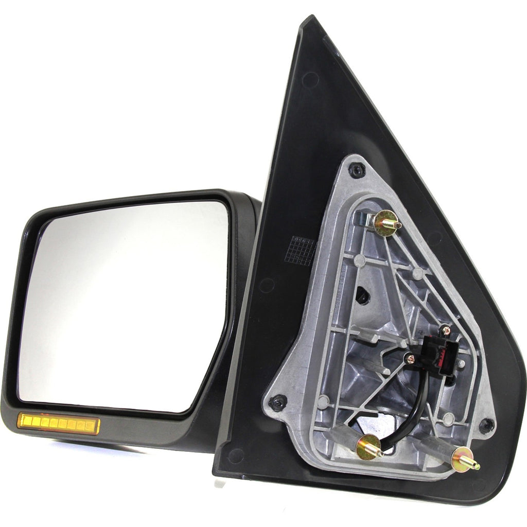 Driver Side Mirror for Ford F-150 (2004–2006) Textured Black Manual Folding Heated