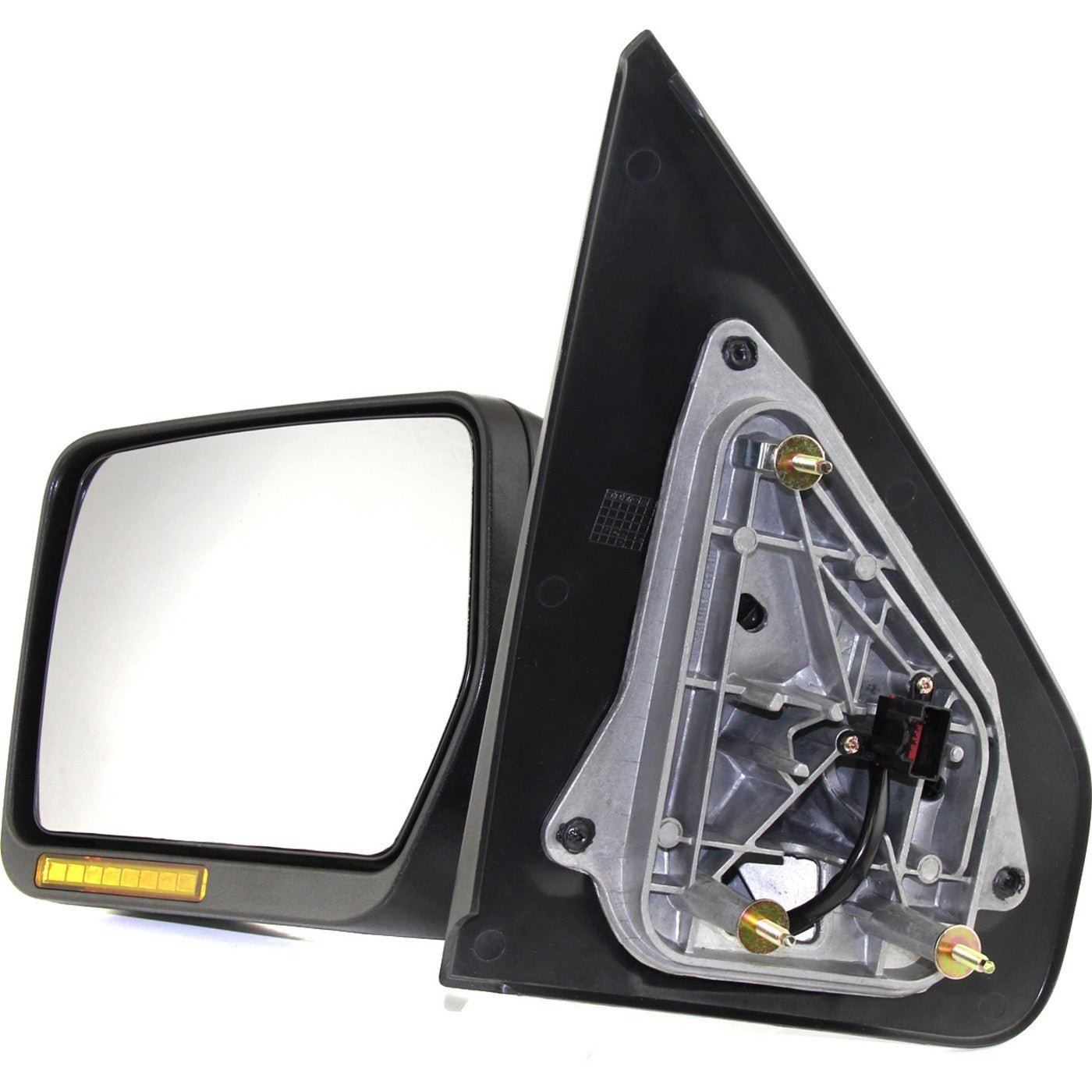 Driver Side Mirror for Ford F-150 (2004–2006) Textured Black Manual Folding Heated