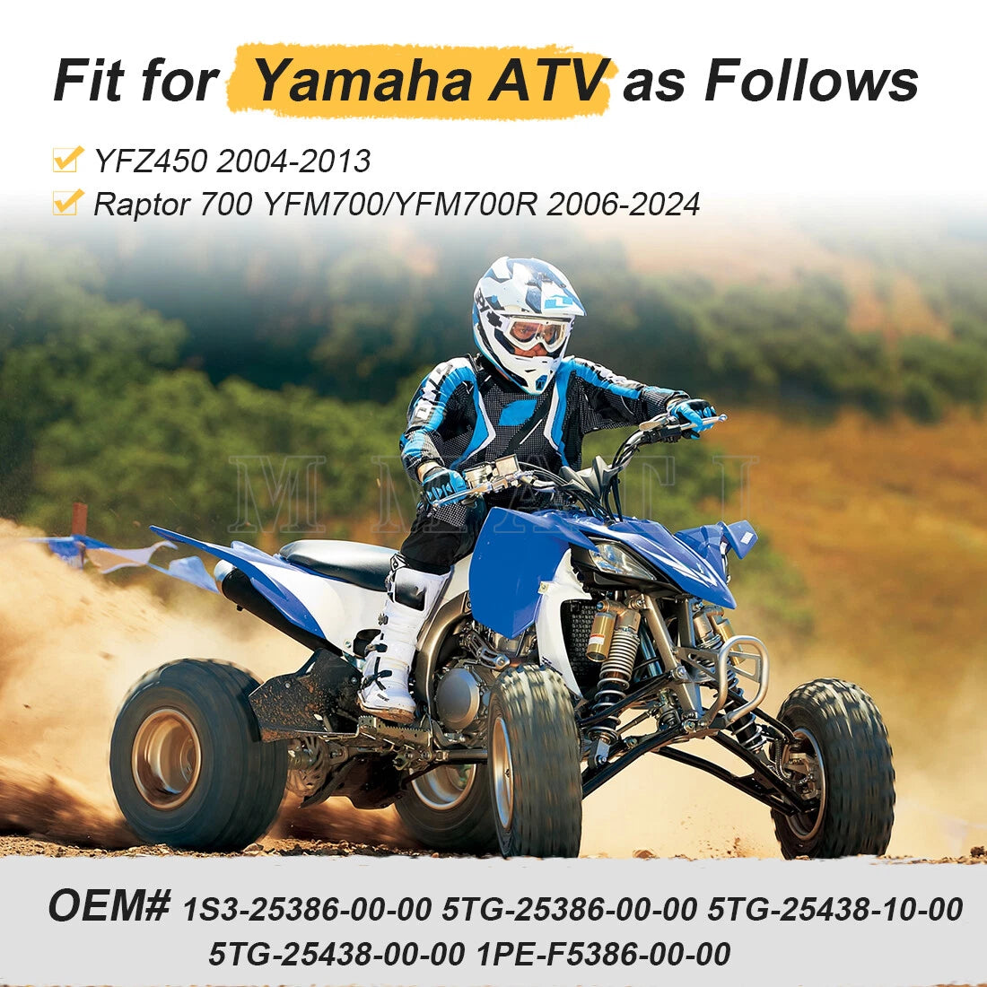 Rear Sprocket Hub Collar Axle for Yamaha YFZ450 Raptor 700R (2004–2024)