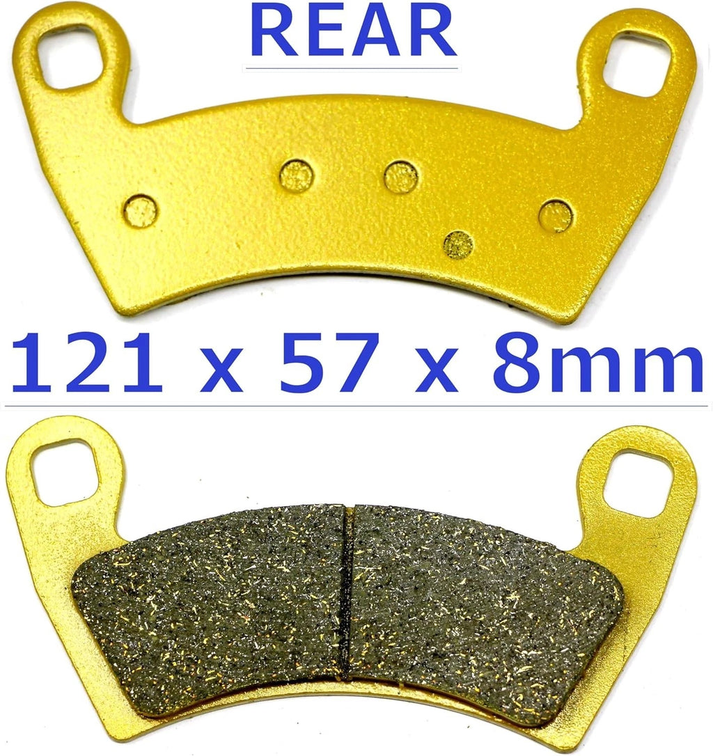 Front Rear Brake Pads for Polaris RZR 1000 XP Turbo EPS DYNAMIX (2014–2023)