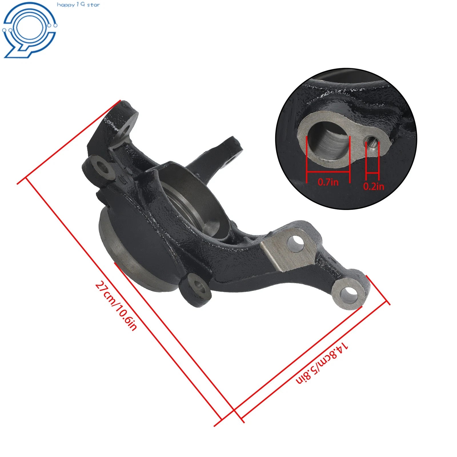 Steering Knuckle for Kia Forte (2014-2018) Front Driver & Passenger Side