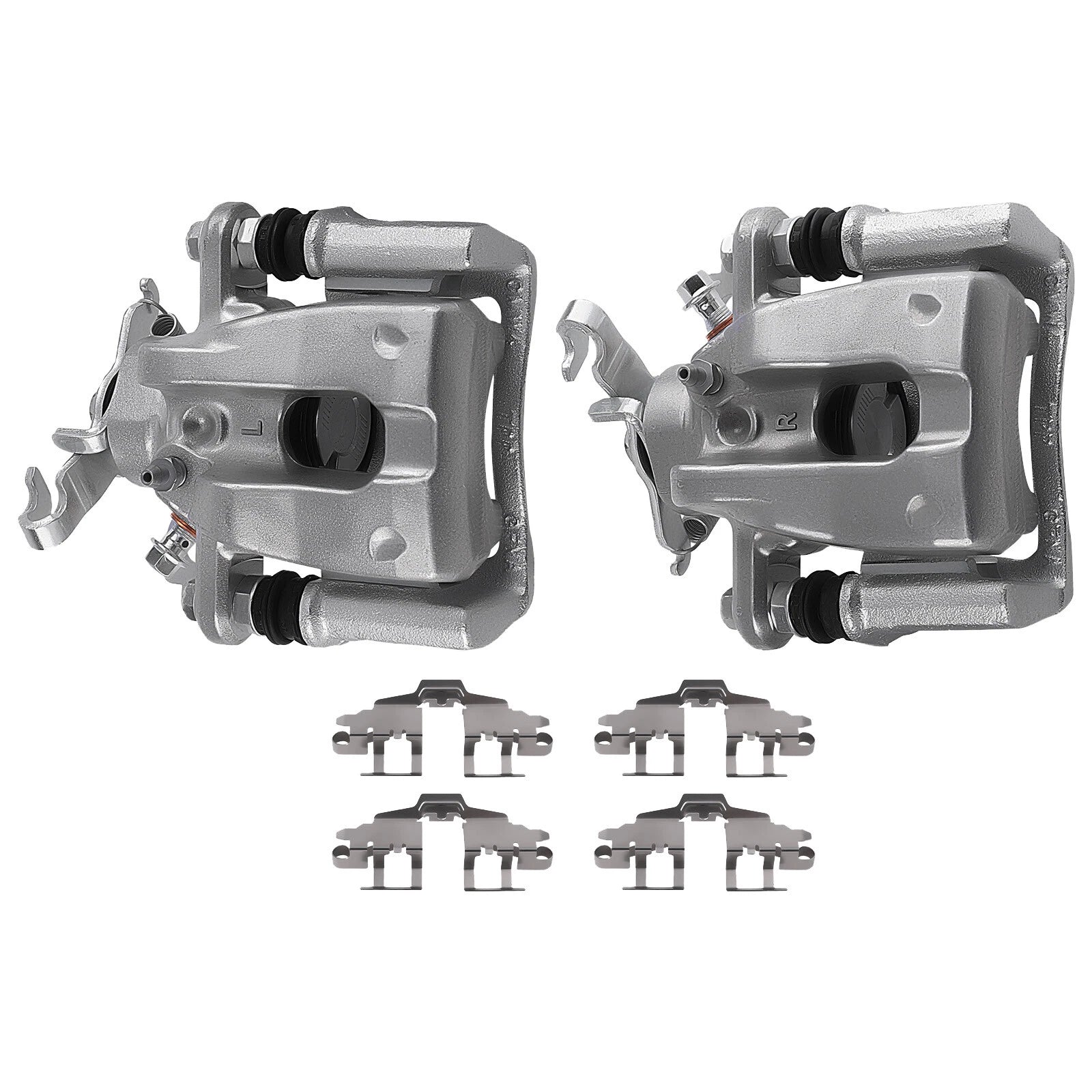 Pair Rear Brake Calipers with Brackets for Pontiac Vibe L4 2009–2010