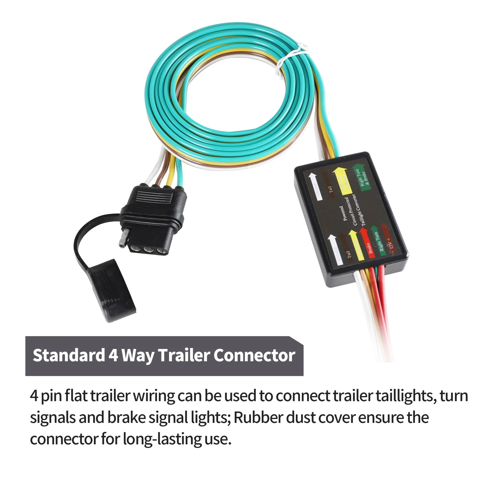 4 Way Trailer Hitch Wiring Harness Connector for Honda Passport (2019–2022)