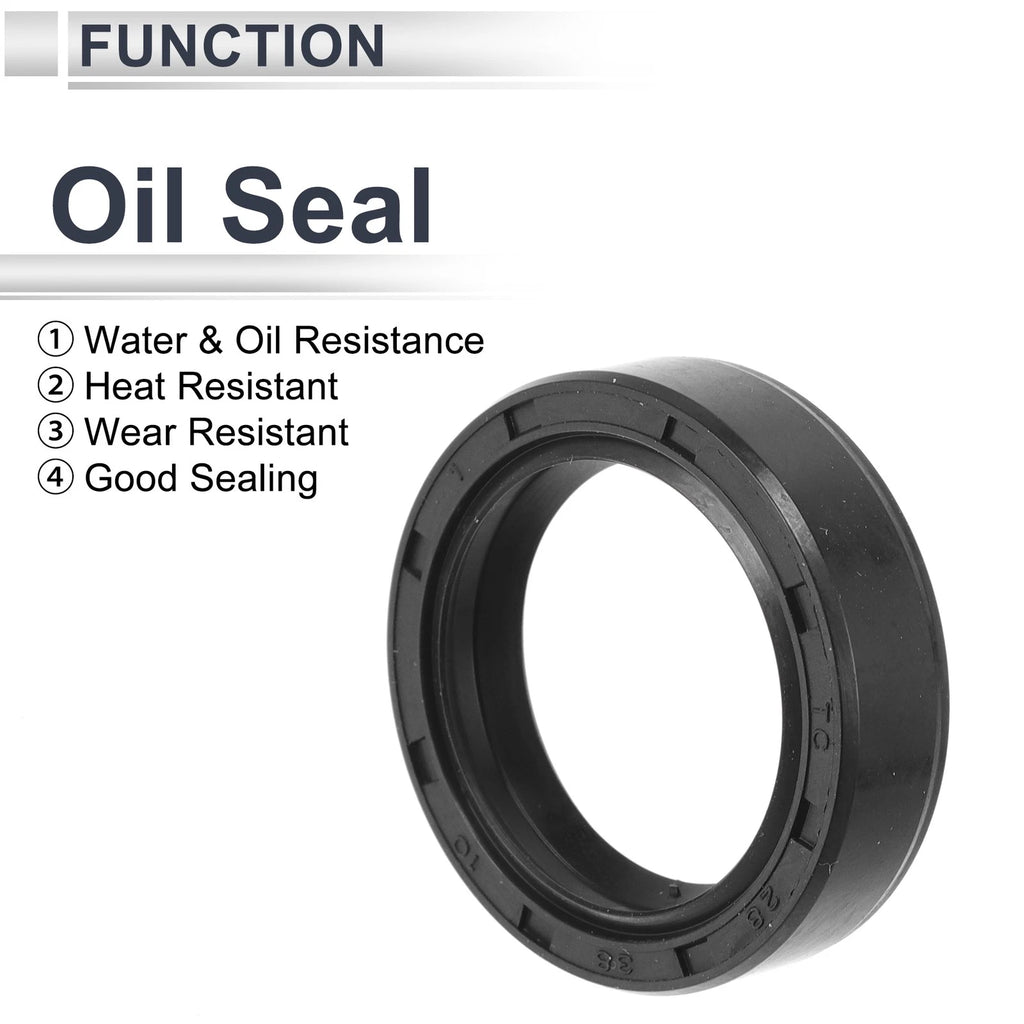 Set of 5 Oil Seal Rotary Shaft Seal TC Ring Nitrile Rubber 28x38x10mm