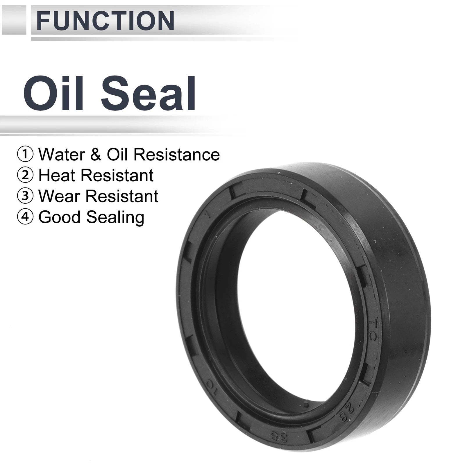 Set of 5 Oil Seal Rotary Shaft Seal TC Ring Nitrile Rubber 28x38x10mm