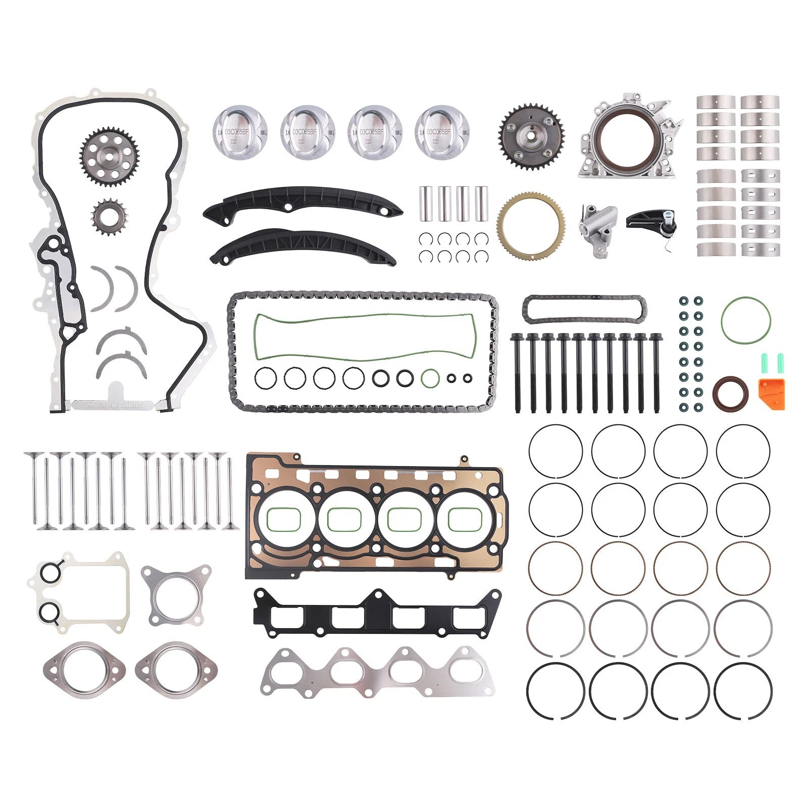 Engine Pistons & Seals Overhaul Kit for VW Audi 1.4 TSI (2010–2018)