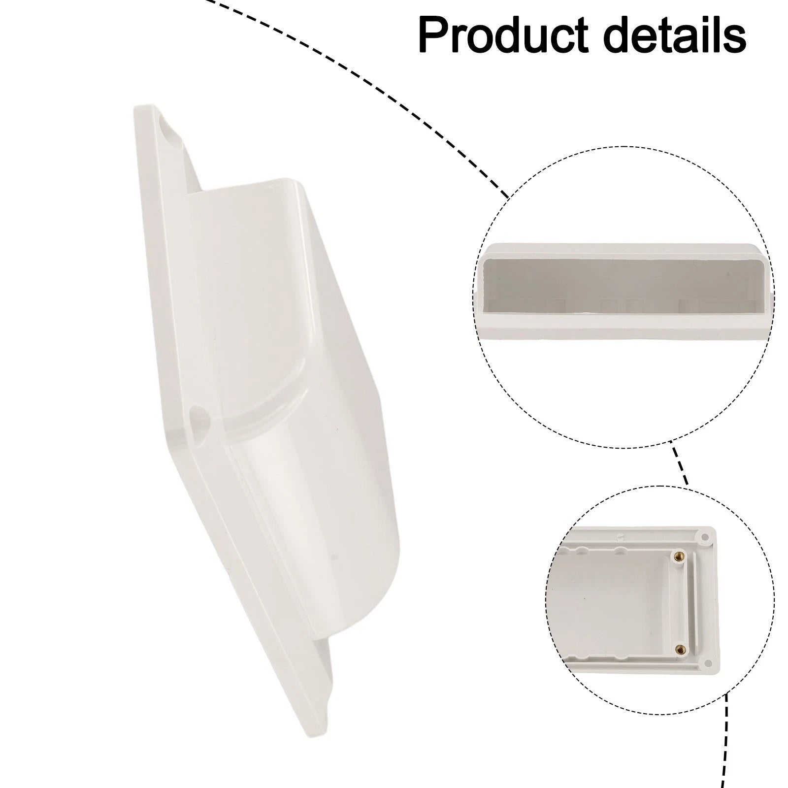 White ABS RV Side Vent Cover for Trailer Boat Yacht