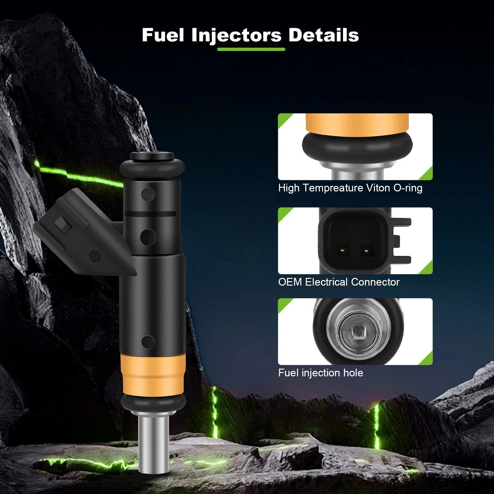 Fuel Injectors for Dodge Ram 1500 5.7L (2009–2010), Charger 5.7L (2010–2016, 2018)
