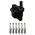 Set of 6 Denso Ignition Coils & NGK Platinum Spark Plugs for C1500 K1500 Sonoma (1996–1999)