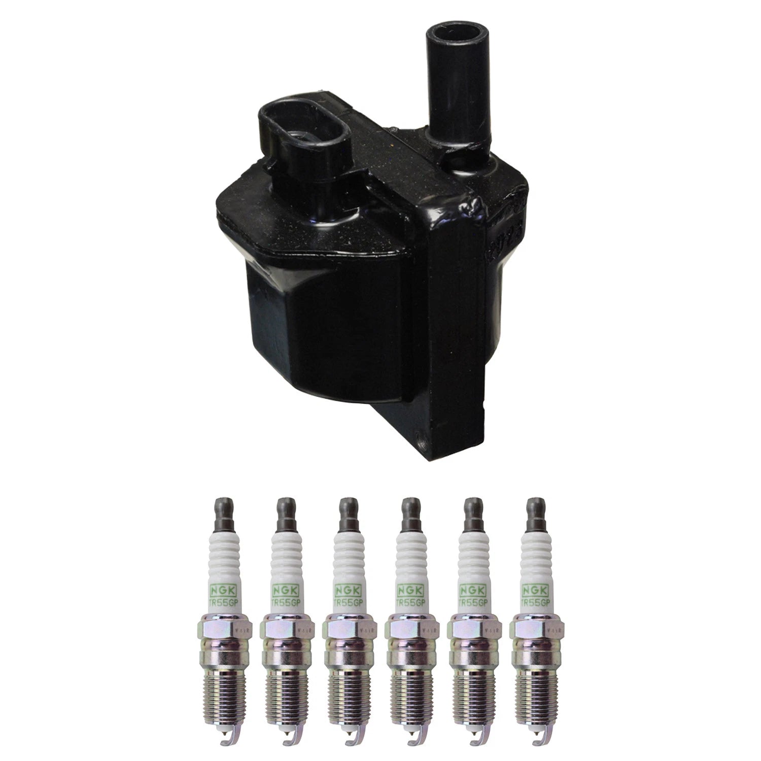 Set of 6 Denso Ignition Coils & NGK Platinum Spark Plugs for C1500 K1500 Sonoma (1996–1999)