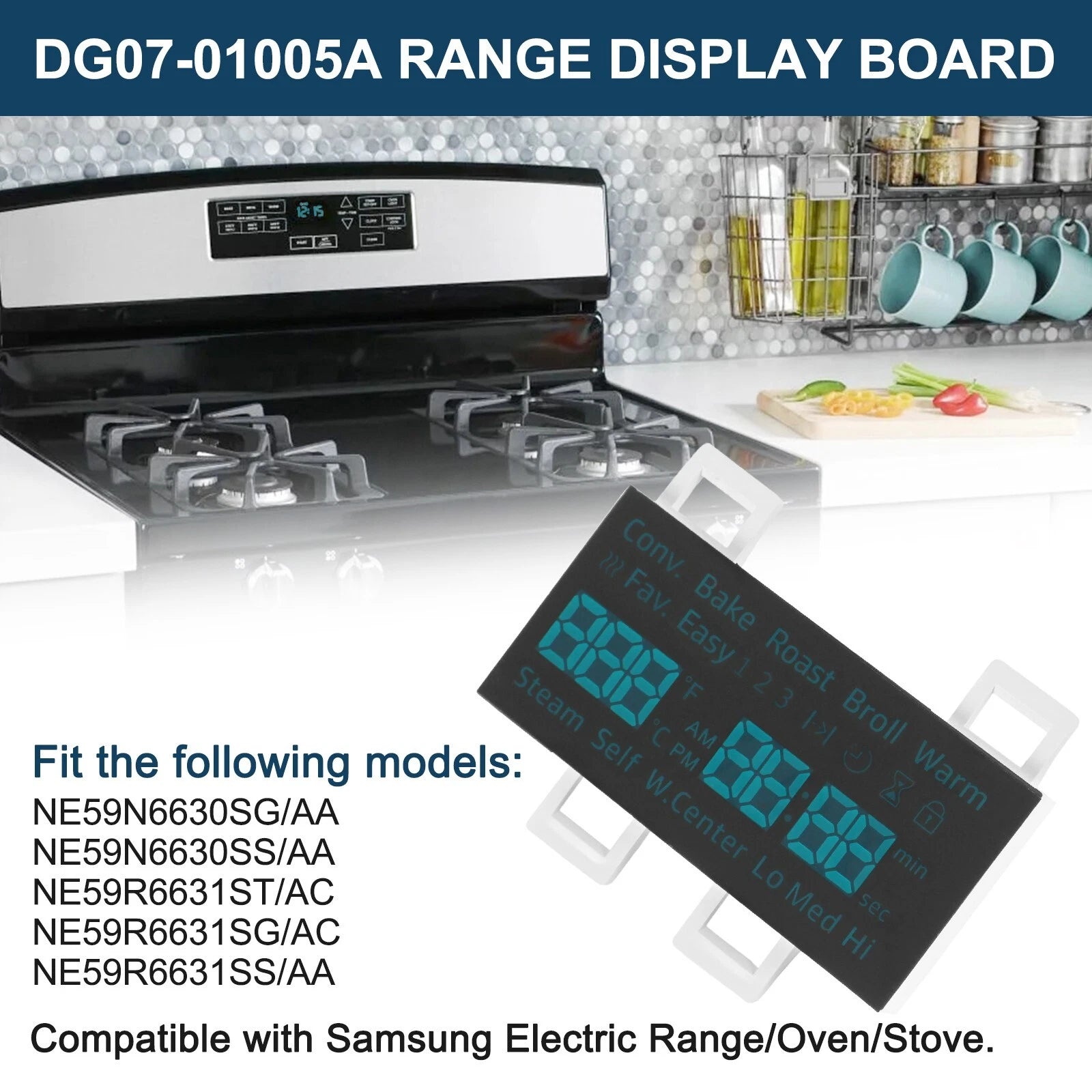 LED Display Board for Samsung Electric Range (Various Models)