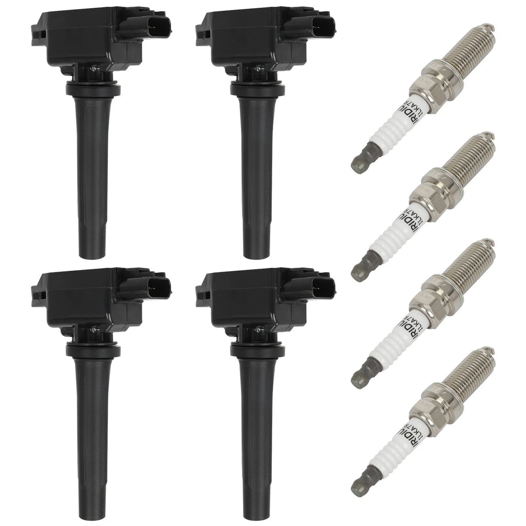 Set of 4 Ignition Coils & 4 Spark Plugs for Mazda 3, 6, CX-5, CX-9