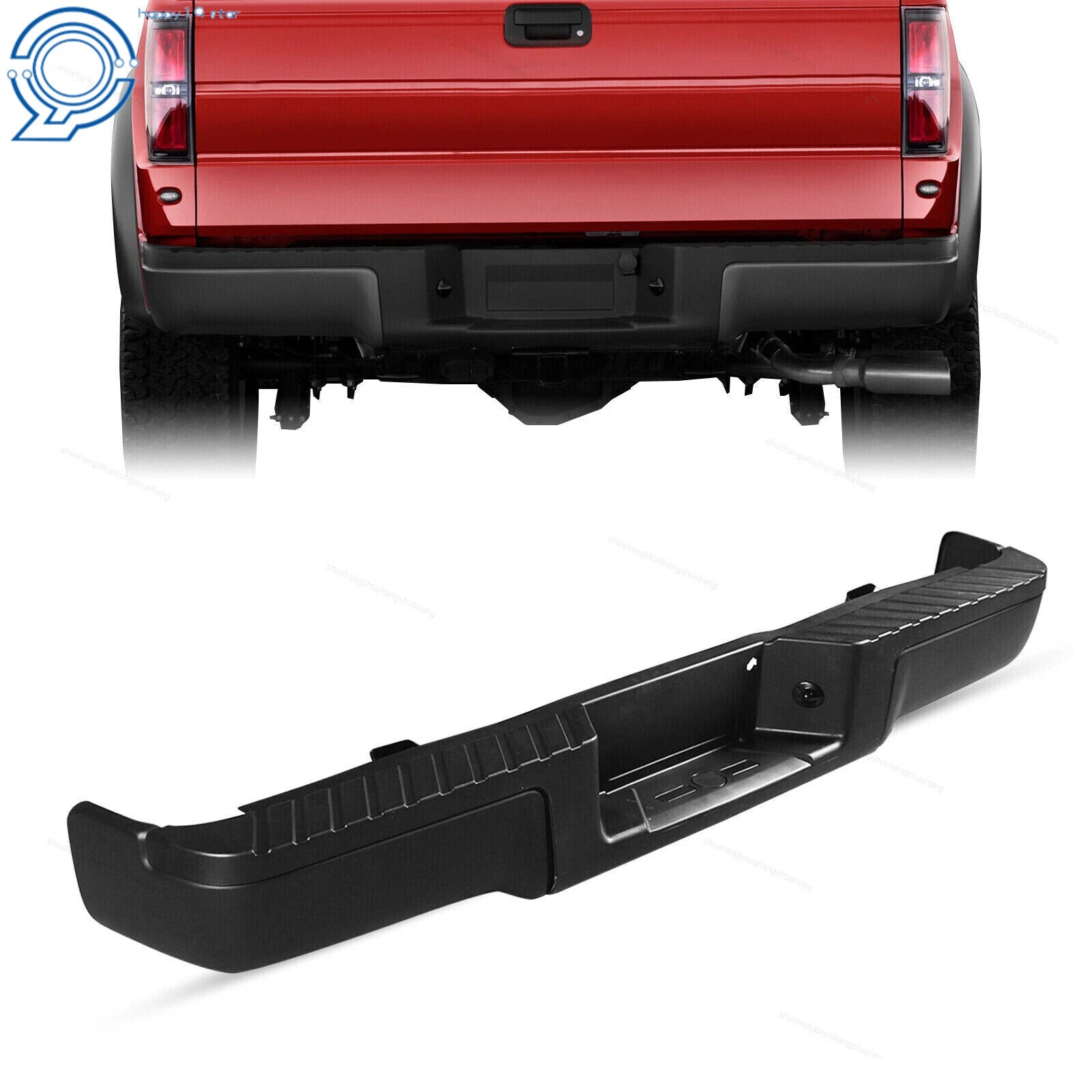 Complete Rear Steel Bumper Assembly for Ford F150 (2009–2014)
