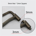 Steel Valve Screw Wrench Set of 3 for Motorcycle (8mm, 9mm, 10mm)