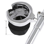 Chrome Handlebar Drink Cup Holder & Mesh Basket for Harley Touring Dyna
