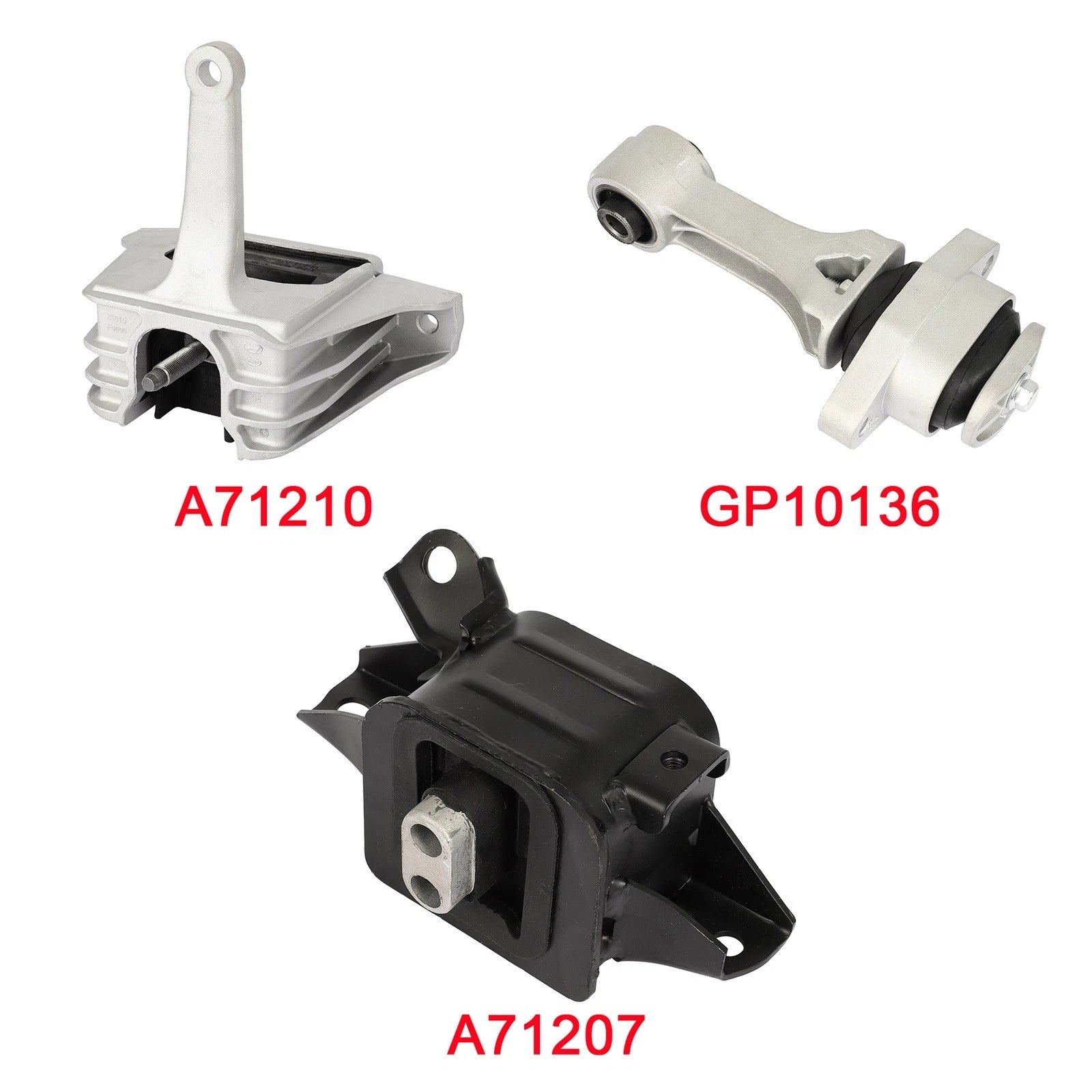 3Pcs Engine Motor Trans Mount Set for Hyundai Elantra (2017–2018) 2.0L
