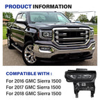 LED Bumper Fog Lights for GMC Sierra 1500 (2016–2018) w/ Switch, Relay, Wiring