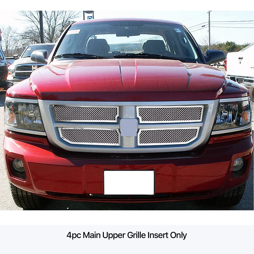Stainless Steel Chrome Mesh Grille Insert for Dodge Dakota (2008-2011)