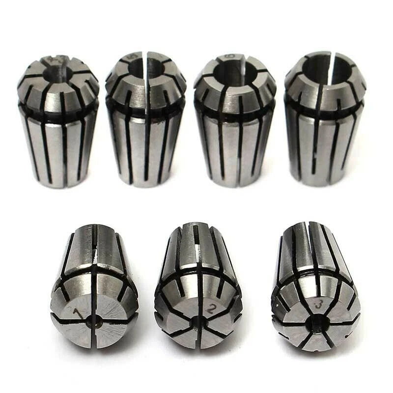 Set of 7 ER11 Spring Collet Chucks for CNC Milling Lathe Machine