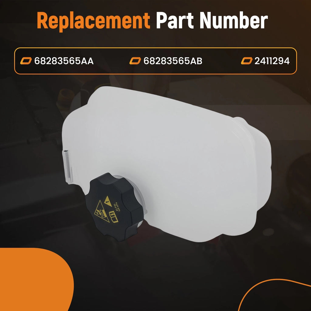 Coolant Overflow Bottle for Jeep Wrangler JL (2018–2024) 68283565AA