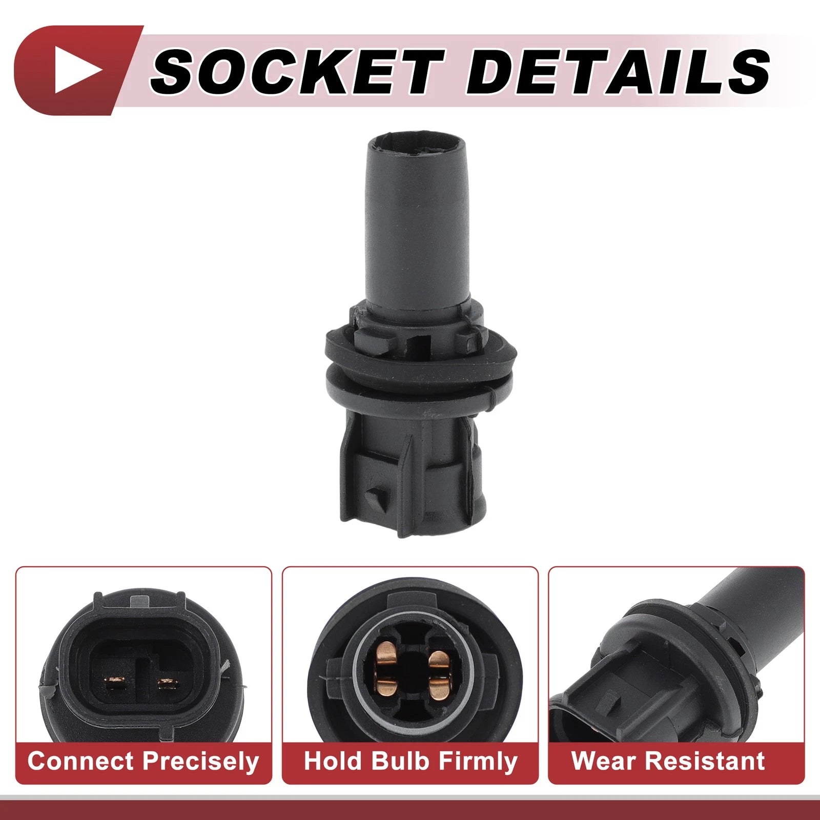 Headlight Side Marker Lamp Socket for Toyota 4Runner (2013–2021) No.90075-60077