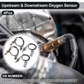 Set of 4 Upstream Downstream Oxygen Sensors for Chevrolet Blazer (No. 250241133)